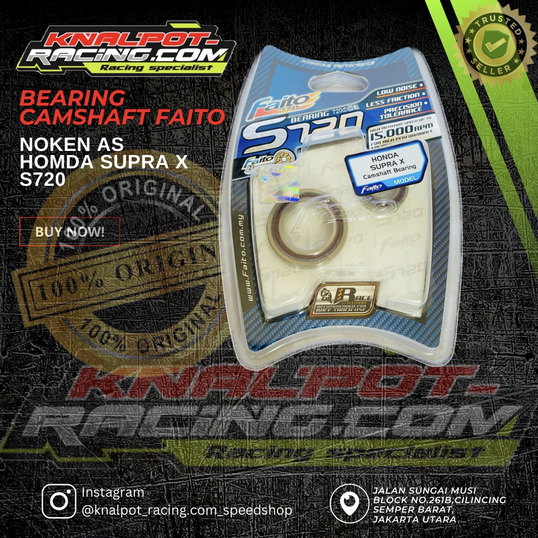 BEARING CAMSHAFT NOKEN AS HONDA SUPRA X S720